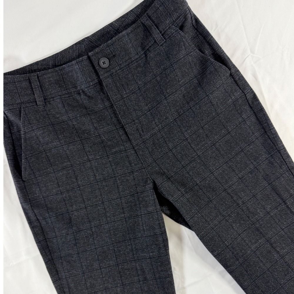 Cabi Swagger Trouser 4690 Fall 2024 Plaid Grey Wide Leg Dress Pants Womens 8R
